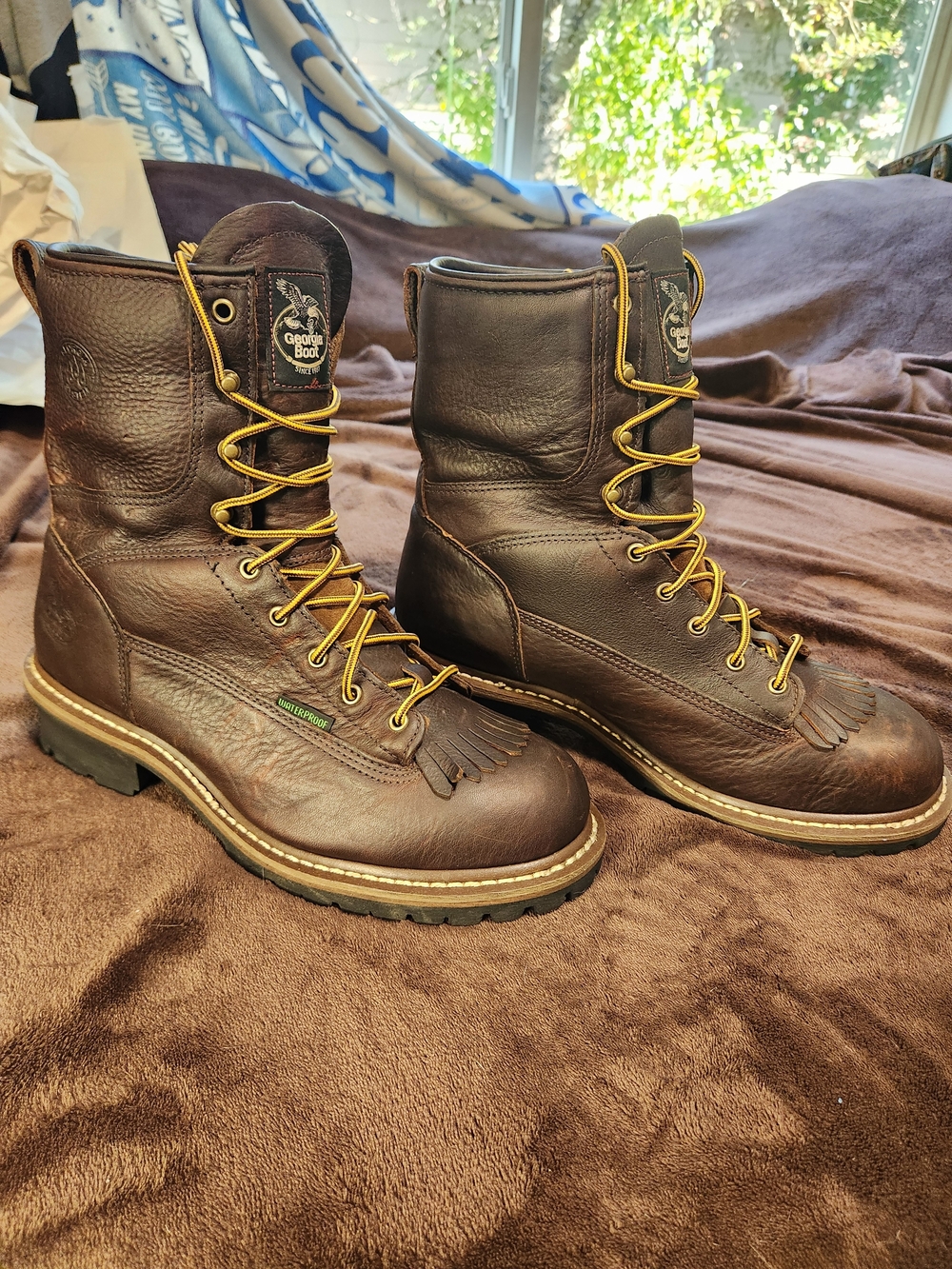 Georgia Boot Men's Brown Waterproof Work Boots